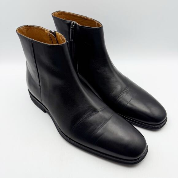 Bruno Magli Mens Raging Boots US 9 M EU 42 Black Leather EUC main image 5